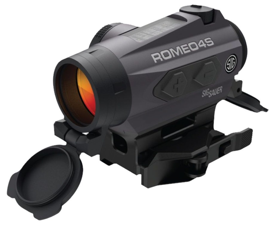 Hunting Sig Sauer Scopes & Sights | Sig Sauer Romeo4S Solar 1X20Mm 1 Moa Ballistic Circle Plex Red Dot Sight | Sor43022