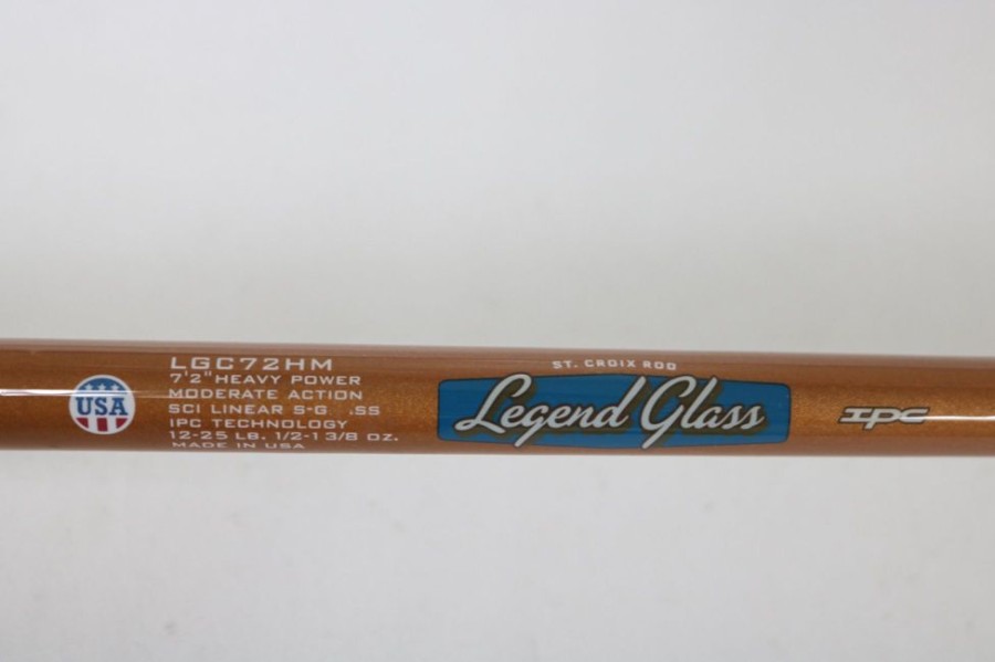 Used St. Croix Casting Rods | St. Croix Legend Glass Lgc72Hm 7'2" Heavy Casting Rod - Used - Very Good Condition - American Legacy Fishing, G Loomis Superstore