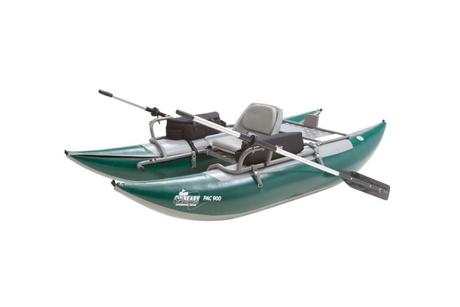 Marine Outcast Sporting Gear | Outcast Sporting Gear Pac 900 Series Inflatable Pontoon Boat Green