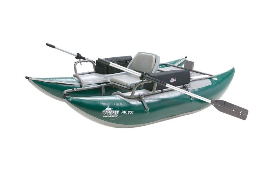 Marine Outcast Sporting Gear | Outcast Sporting Gear Pac 800 Series Inflatable Pontoon Boat Green