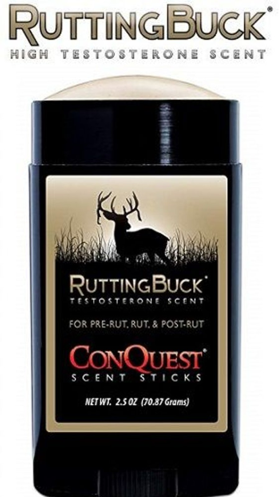 Hunting Conquest Scents Scent Control | Conquest Scent Stick Rutting Buck High Testosterone Scent 2.5Oz | 1249