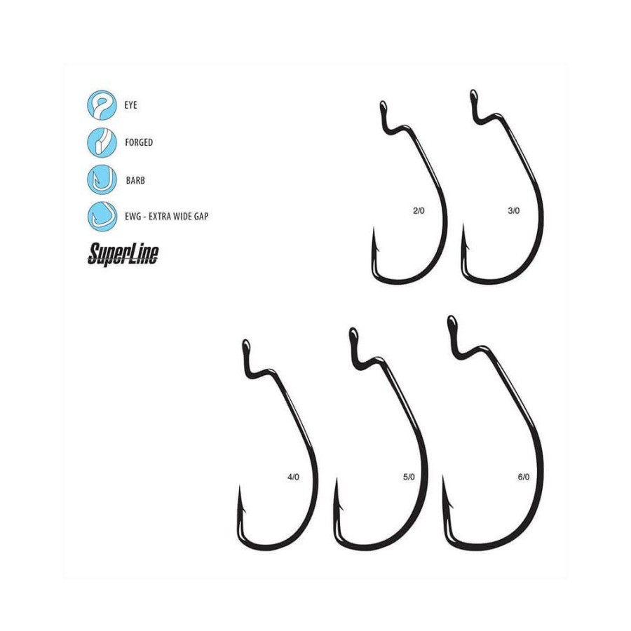 Fishing American Legacy Fishing | Gamakatsu Superline Ewg Hooks 100Pk