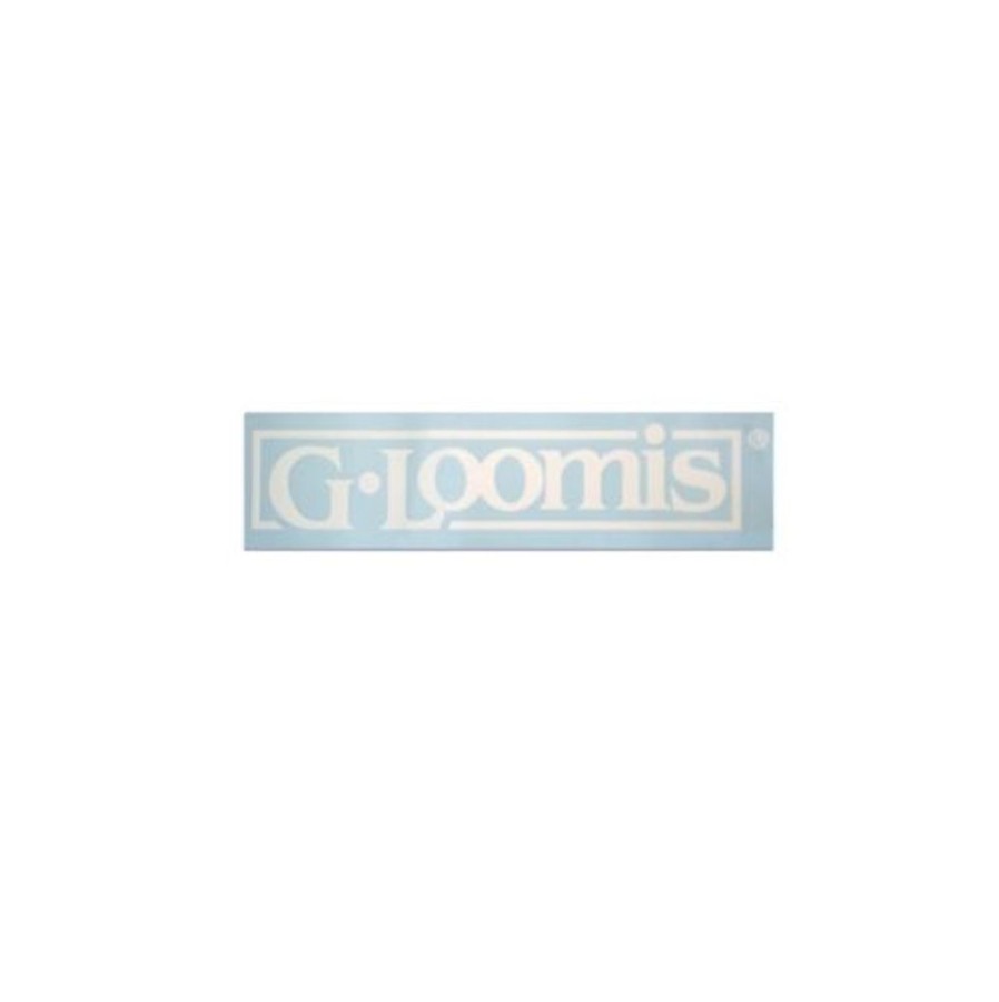Fishing G. Loomis Decals | G. Loomis White Block Logo Boat Decal 21" X 4"