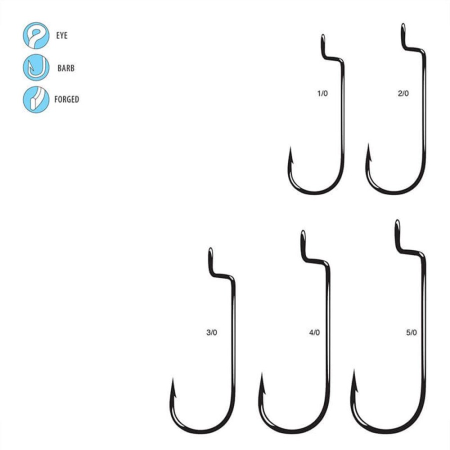 Fishing American Legacy Fishing | Gamakatsu Offset Shank Round Bend Hook Bulk Pack