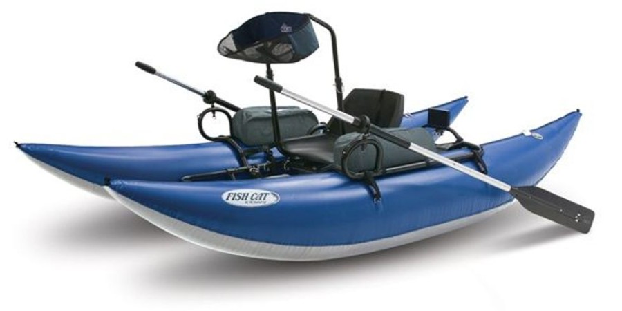 Marine Outcast Sporting Gear | Outcast Sporting Gear 10-Ir Stand Up Inflatable Pontoon Boat Blue