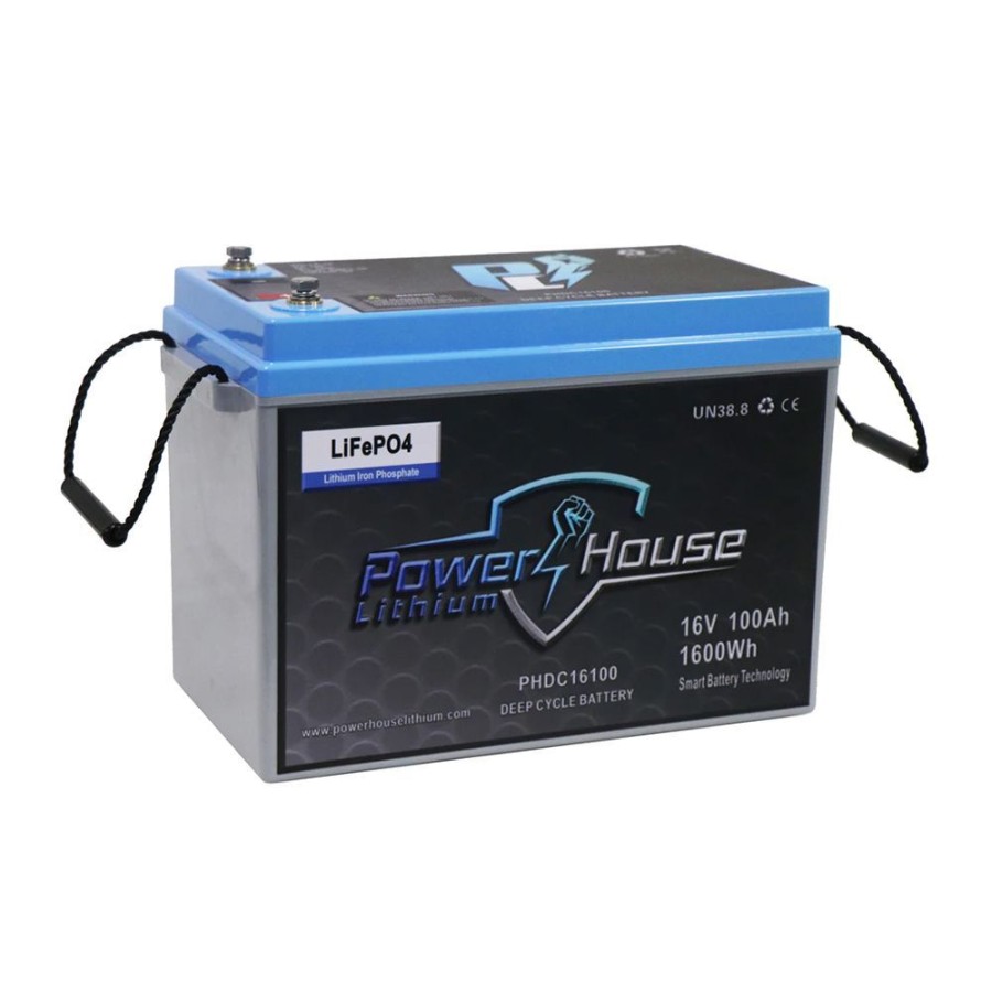 Marine Powerhouse Lithium | Powerhouse Lithium Deep Cycle Battery 16V 100Ah