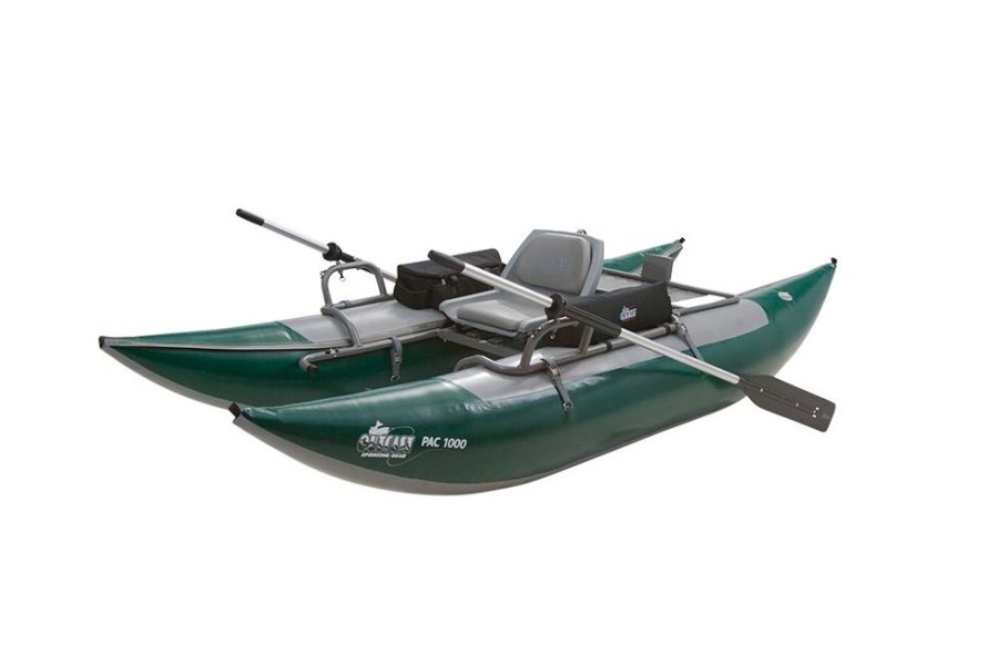 Marine Outcast Sporting Gear | Outcast Sporting Gear Pac 1000 Series Inflatable Pontoon Boat Green