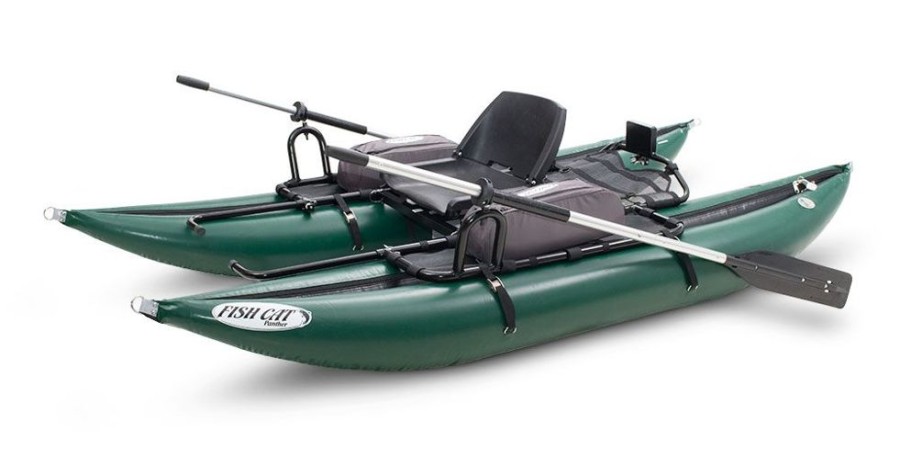 Marine Outcast Sporting Gear | Outcast Sporting Gear Fish Cat Panther Inflatable Pontoon Boat Green